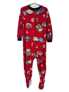 Disney Cars 5T One-Piece Fleece Pajamas